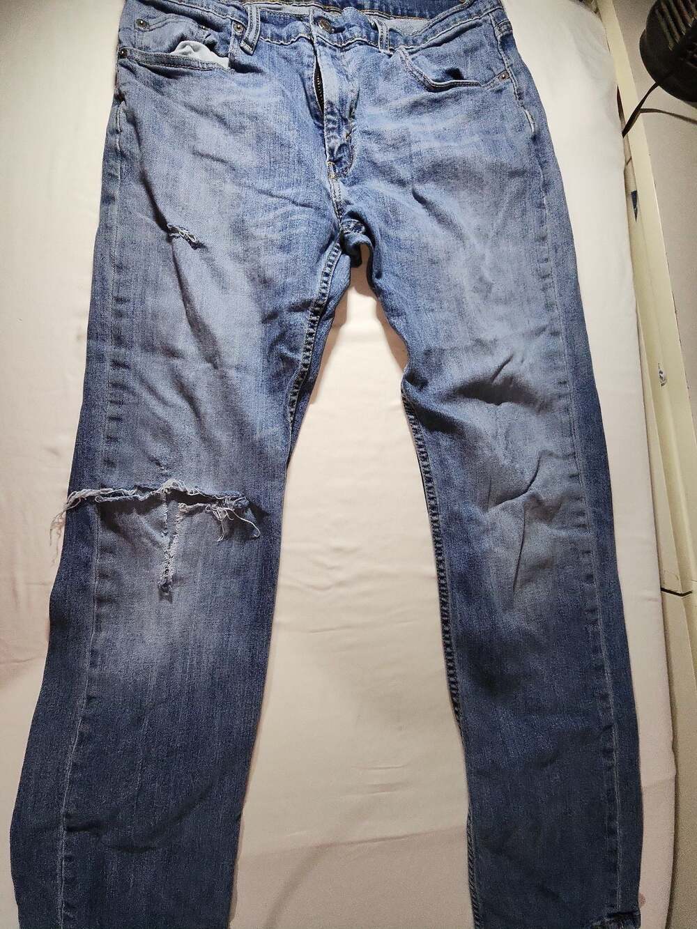 Levi's 505 Regular Fit Jeans Men's 33x34 Blue Denim